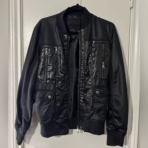 Men’s Bomber Jacket × Zara collection size M